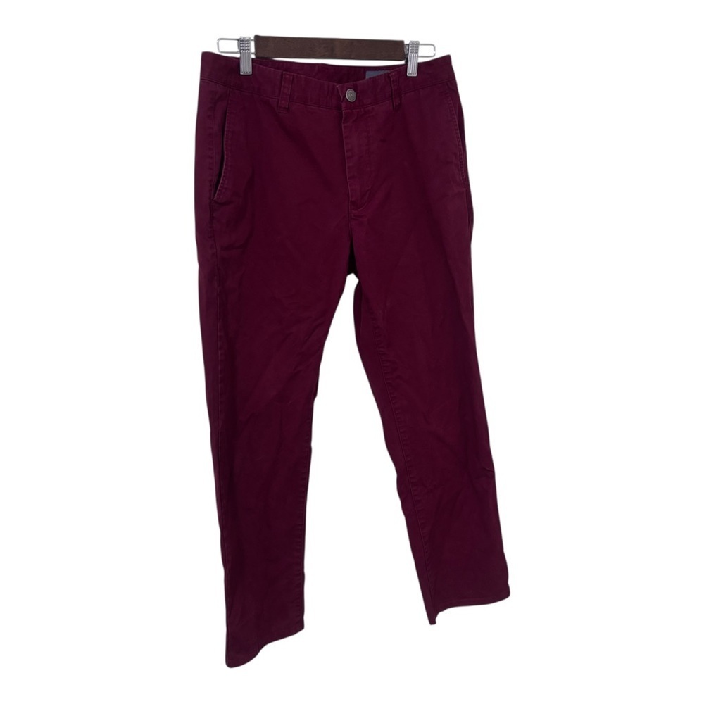 Bonobos Men's Burgundy maroon trouser chino Pants 32/28